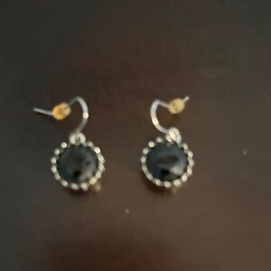 Elegant Black and Silver Earrings